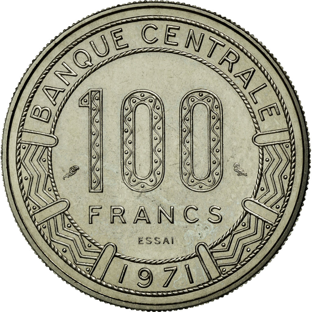 Coin, Chad, 100 Francs, 1971, Paris, , Nickel, KM:E3