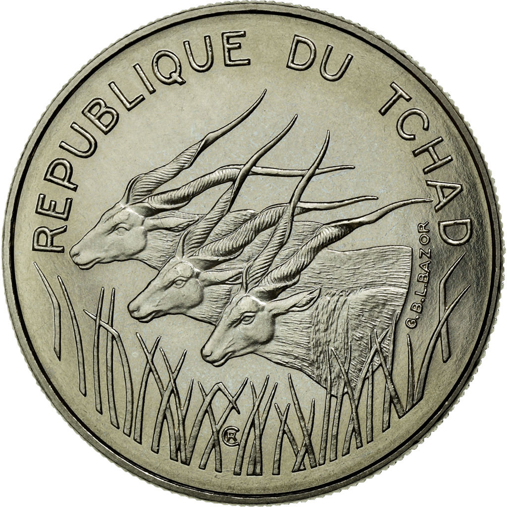 Coin, Chad, 100 Francs, 1971, Paris, , Nickel, KM:E3