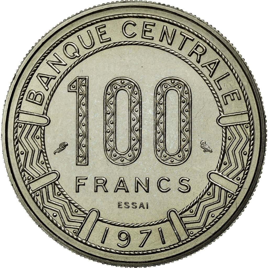 Coin, Chad, 100 Francs, 1971, Paris, , Nickel, KM:E3