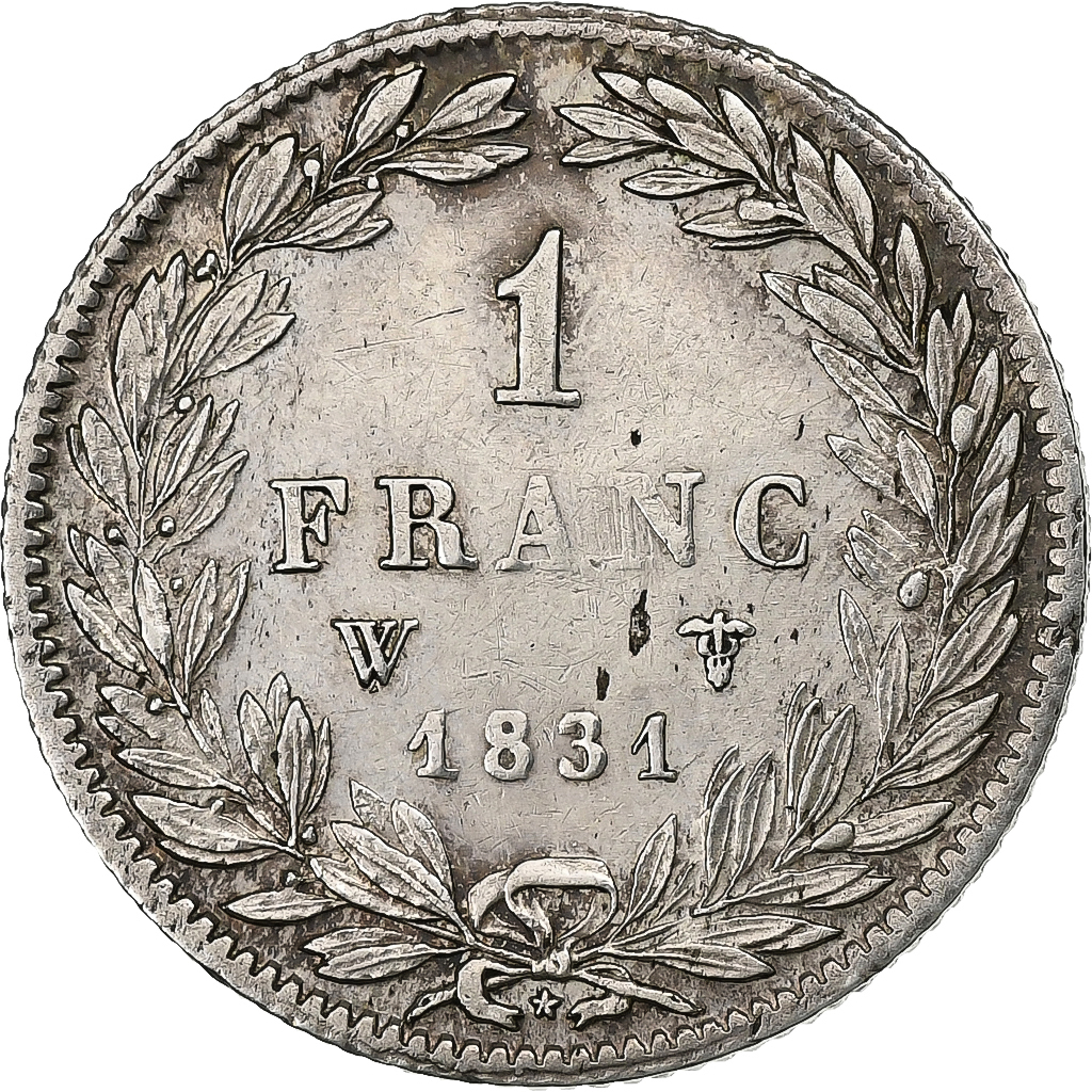France, Louis-Philippe I, Franc, 1831, Lille, Silver, , Gadoury:452
