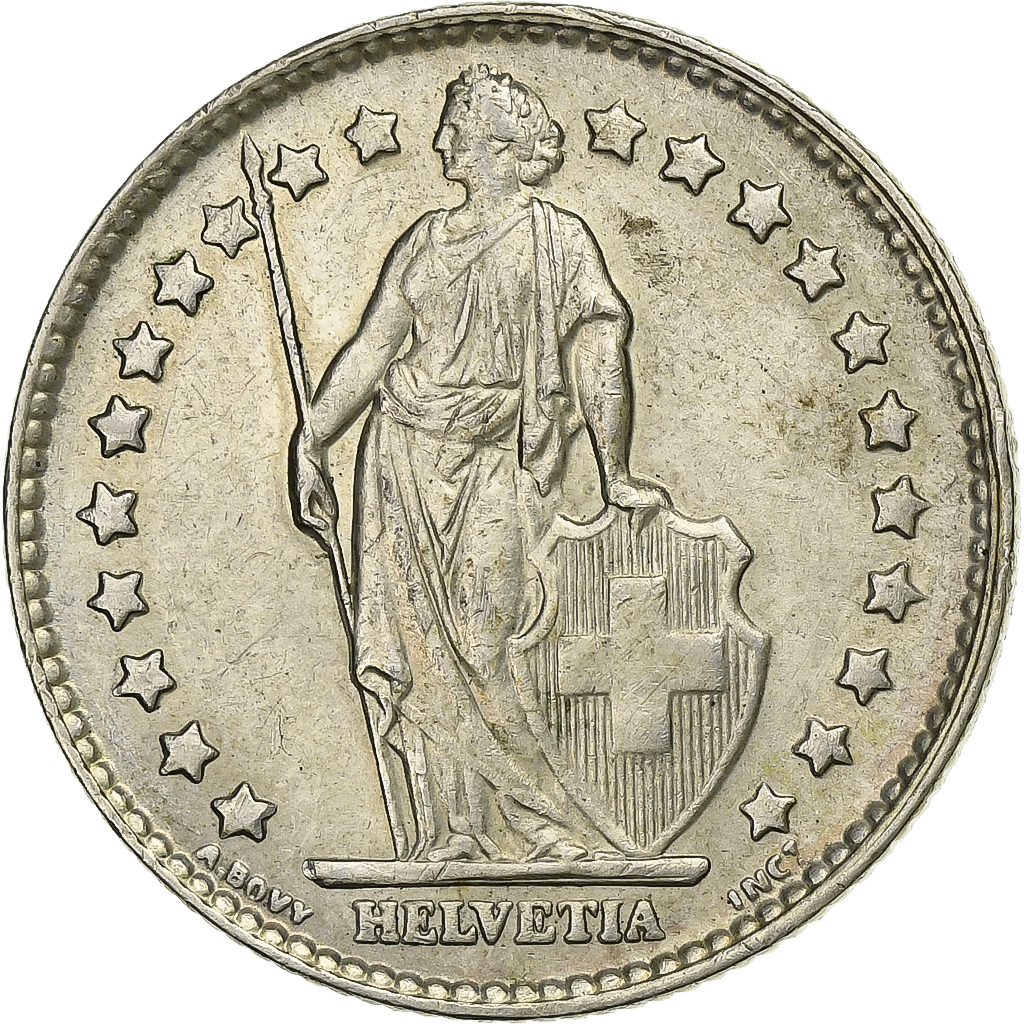 Switzerland, Franc, 1964, Bern, Silver, , KM:24