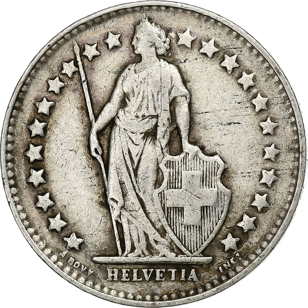 Switzerland, 1/2 Franc, 1929, Bern, Silver, , KM:23