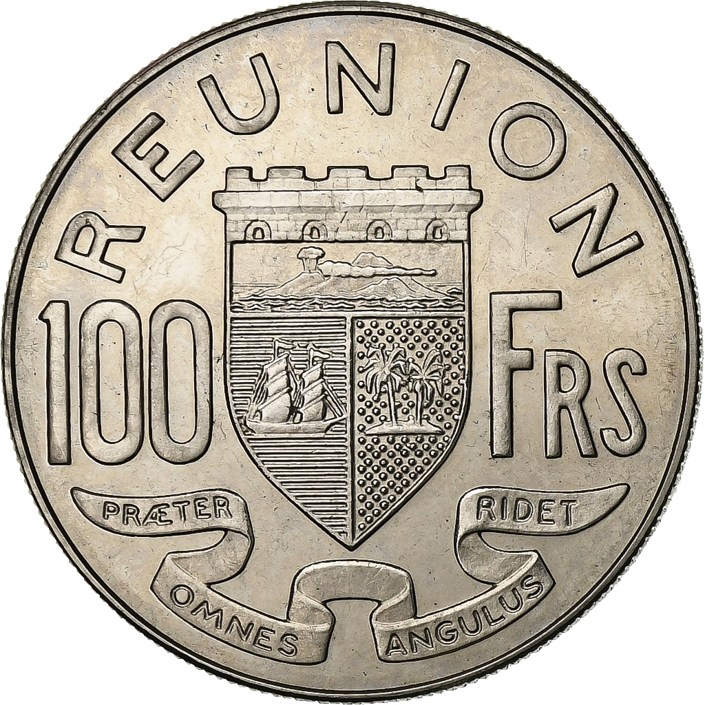 Réunion, 100 Francs, 1964, ESSAI, Nickel, , Lecompte:104, KM:E10