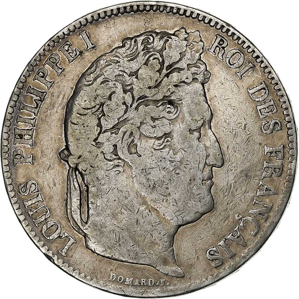 France, Louis-Philippe I, 5 Francs, 1833, Paris, Silver, , KM:749.1