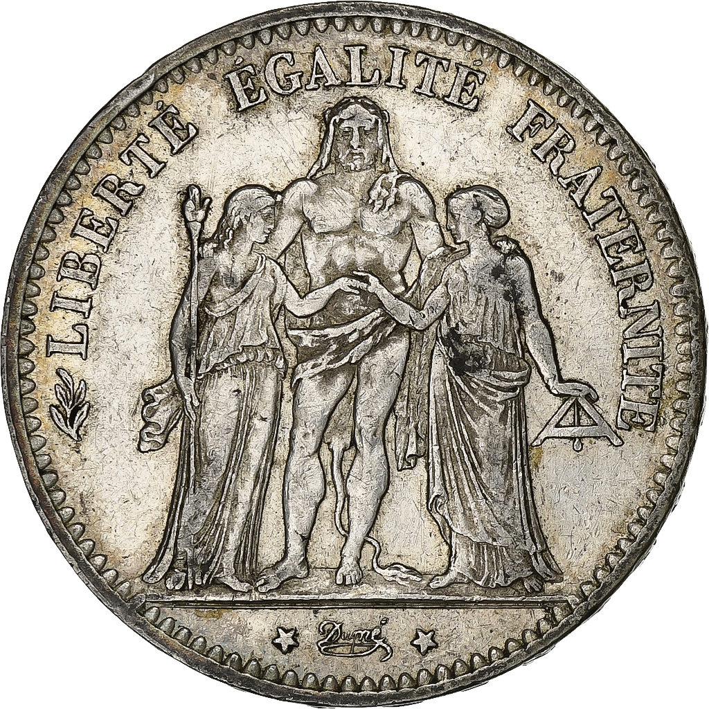 France, 5 Francs, Hercule, 1876, Paris, Silver, , Gadoury:745a
