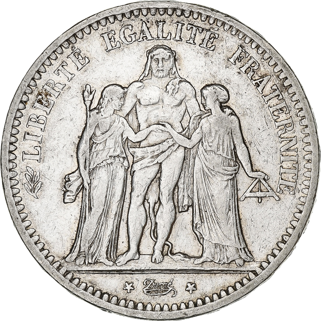 France, 5 Francs, Hercule, 1849, Paris, Silver, , Gadoury:683, KM:756.1