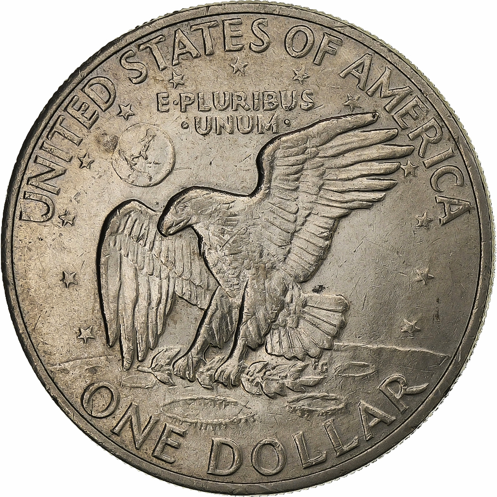 United States, Dollar, Eisenhower, 1972, U.S. Mint, Copper-Nickel Clad Copper