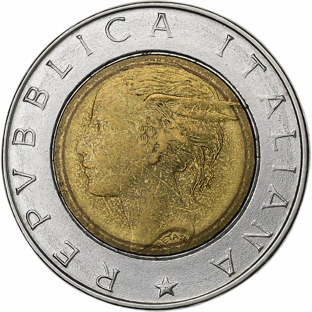 Italië, 500 Lire, 1994, Rome, Bi-Metallic, ZF, KM:167