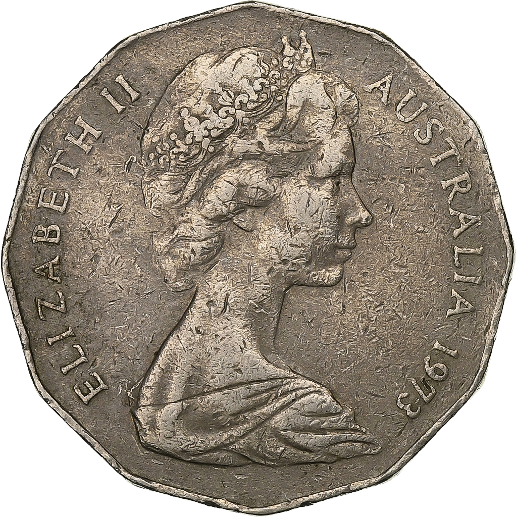 1029908] Australia, Elizabeth II, 50 Cents, 1973, Copper-nickel