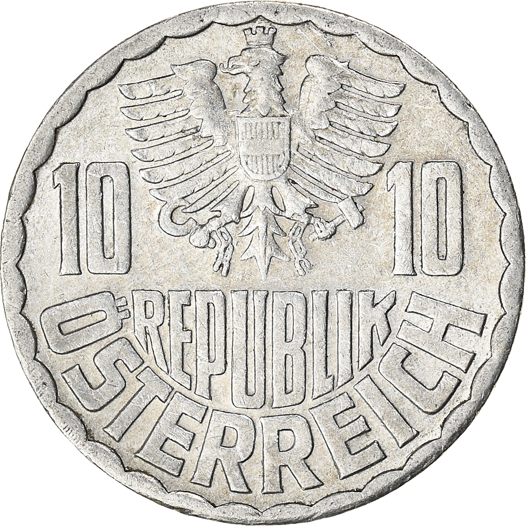 Coin, Austria, 10 Groschen, 1974, Vienna, , Aluminum, KM:2878