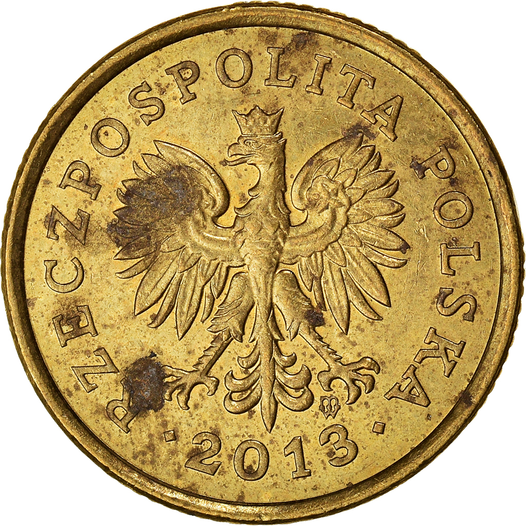 Münze, Polen, 5 Groszy, 2013, Warsaw, S, Messing, KM:278