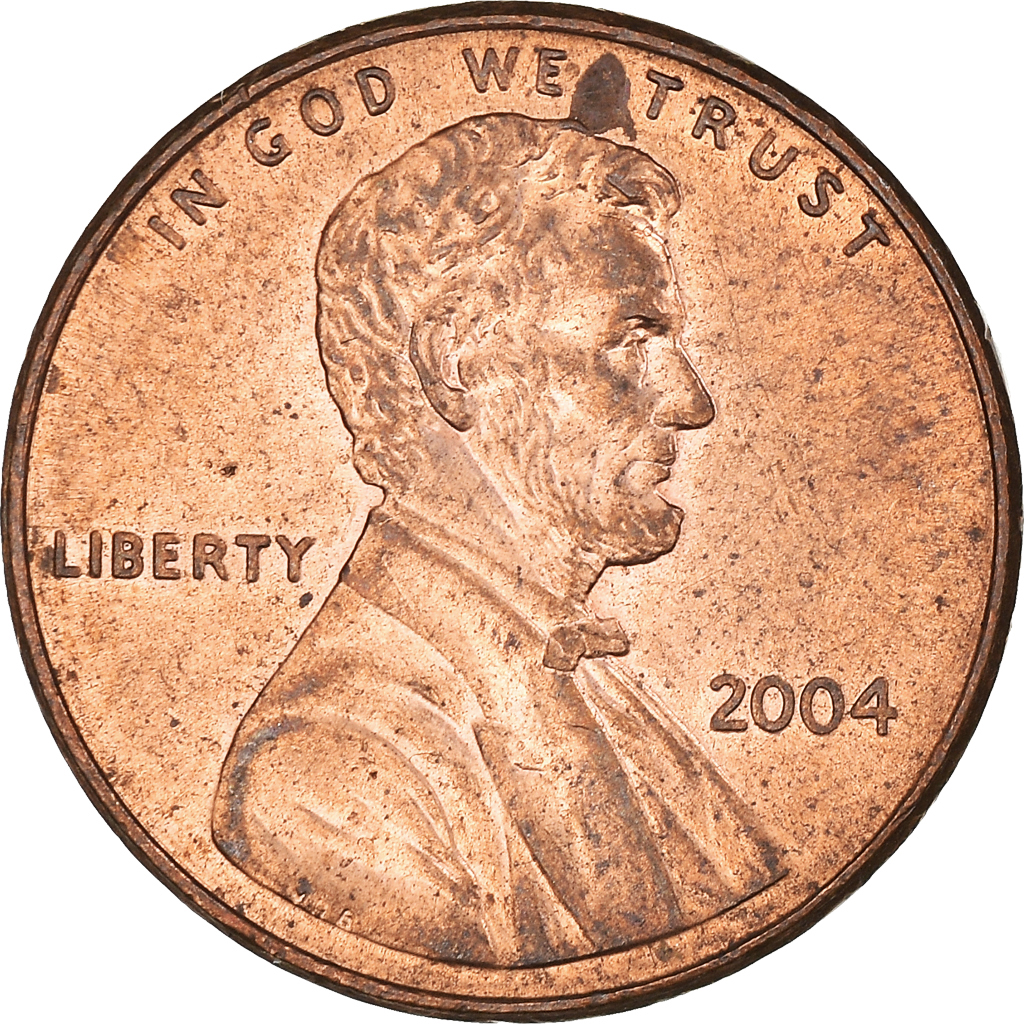 Moneda, Estados Unidos, Lincoln Cent, Cent, 2004, U.S. Mint, Philadelphia, BC+
