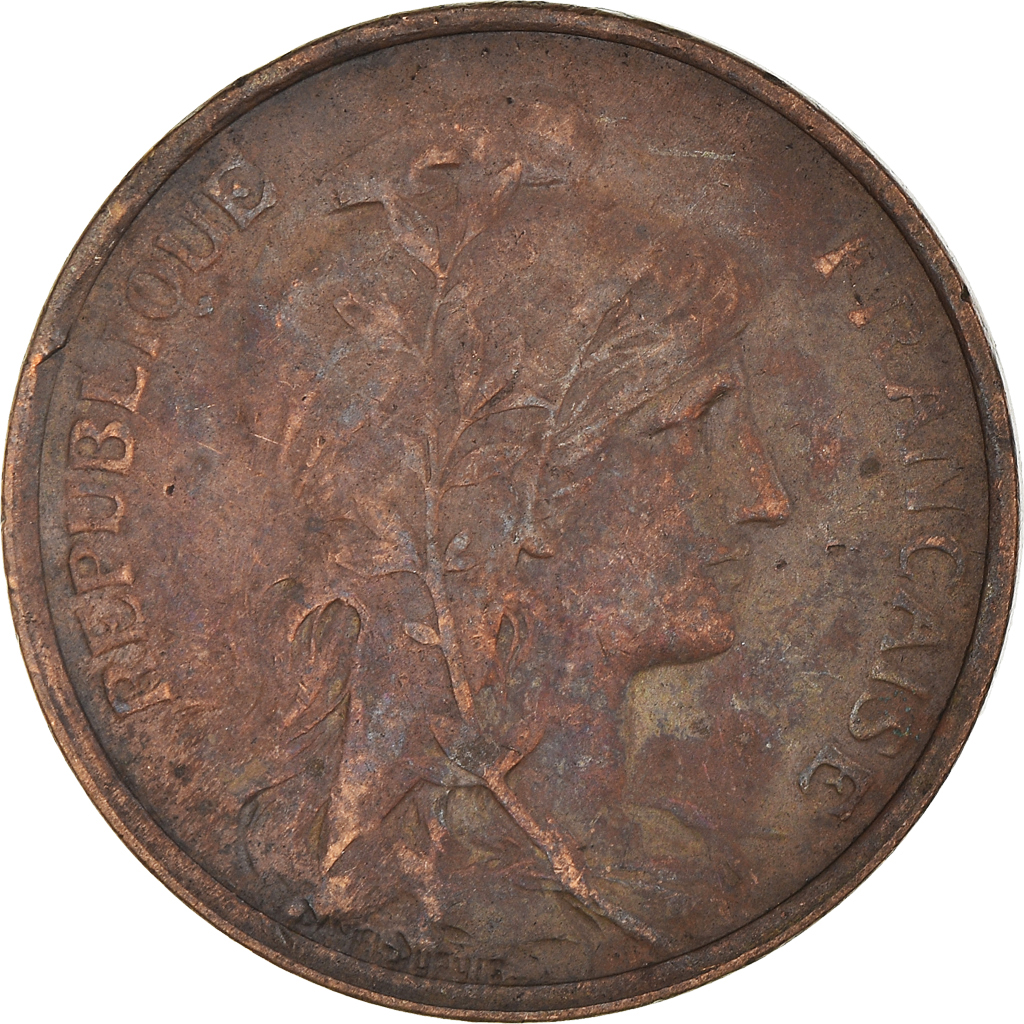 Moneda, Francia, Dupuis, 5 Centimes, 1916, Paris, MBC, Bronce, KM:842