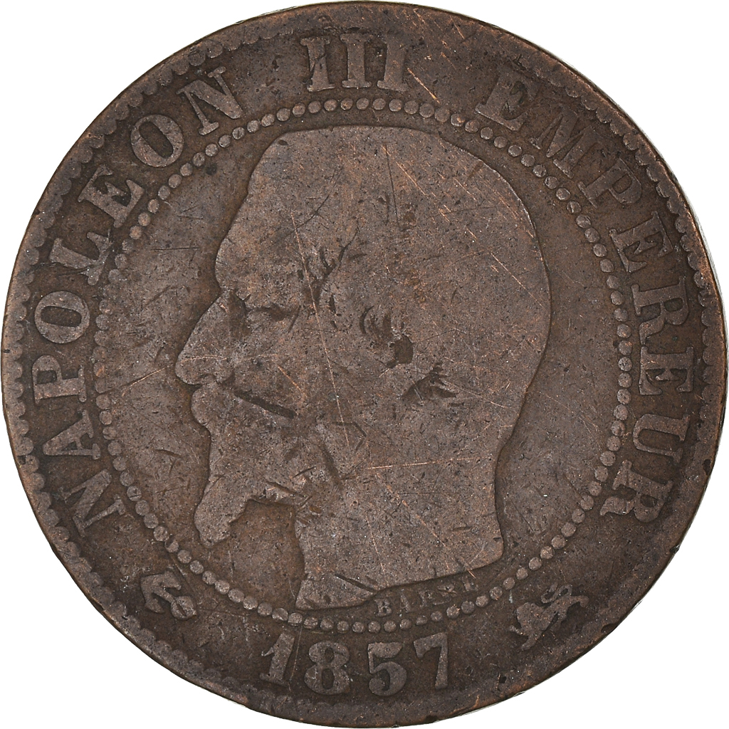Coin, France, Napoleon III, Napoléon III, 5 Centimes, 1857, Lyon, 