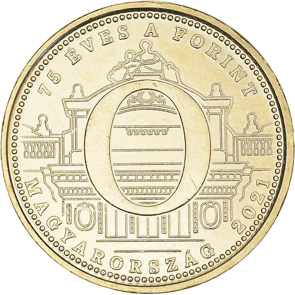 Moneda, Hungría, 75e anniversaire - Forint, 5 Forint, 2021, O., SC, laiton