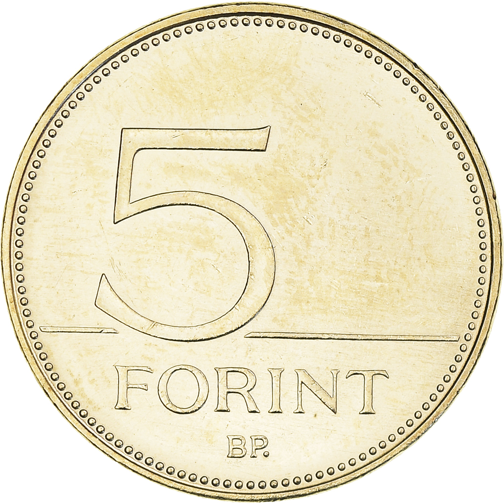 Moneda, Hungría, 75e anniversaire - Forint, 5 Forint, 2021, O., SC, laiton