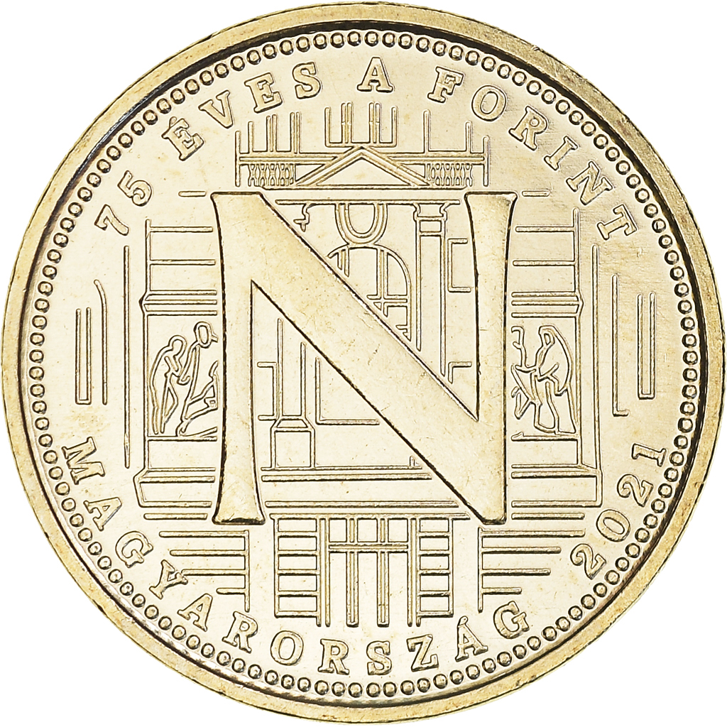 Moneda, Hungría, 75e anniversaire - Forint, 5 Forint, 2021, N., SC, laiton