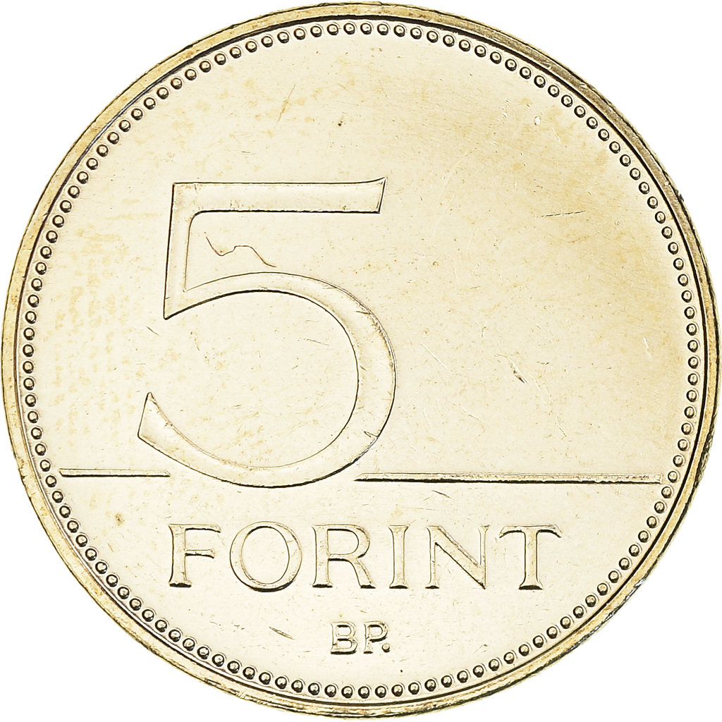 Moneda, Hungría, 75e anniversaire - Forint, 5 Forint, 2021, N., SC, laiton