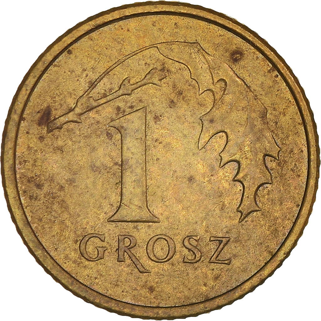 Coin, Poland, Grosz, 2002, Warsaw, , Brass, KM:276