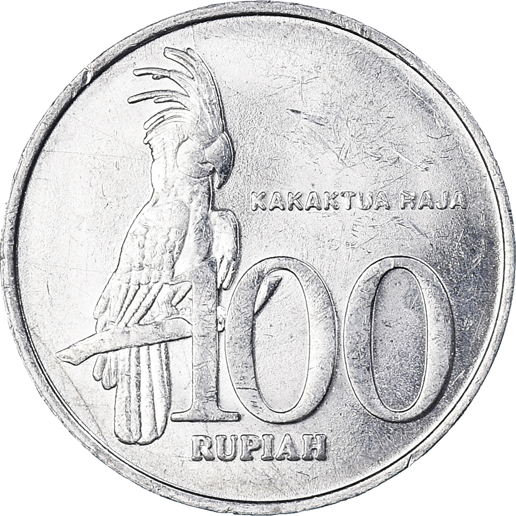 Moneda, Indonesia, 100 Rupiah, 2002, MBC+, Aluminio, KM:61