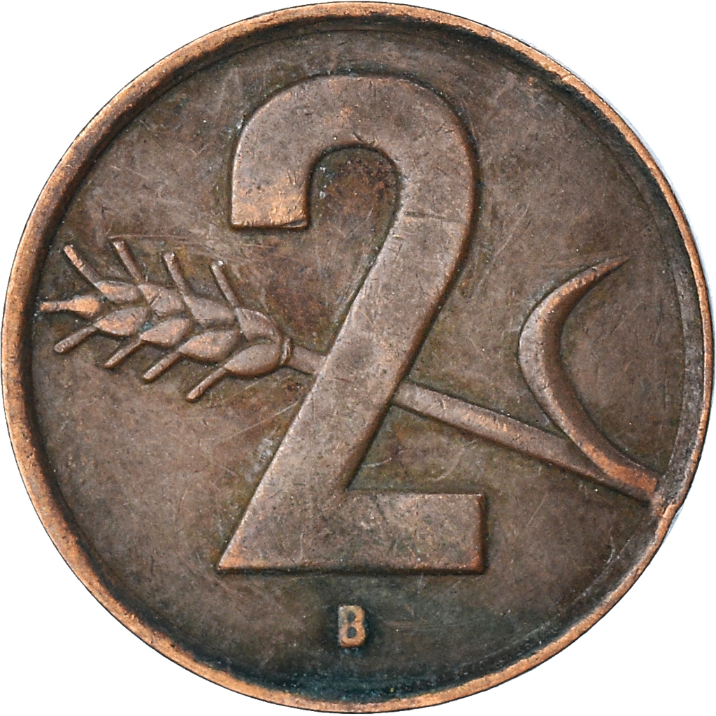 Moneda, Suiza, 2 Rappen, 1948, Bern, BC+, Bronce, KM:47