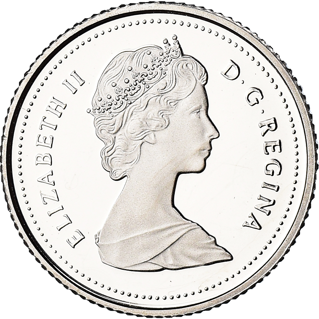 Coin, Canada, Elizabeth II, 10 Cents, 1989, Royal Canadian Mint, Ottawa, BE