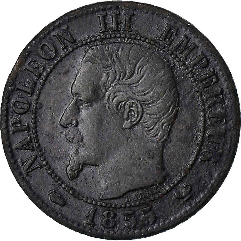 Coin, France, Napoleon III, Napoléon III, Centime, 1855, Lille, 