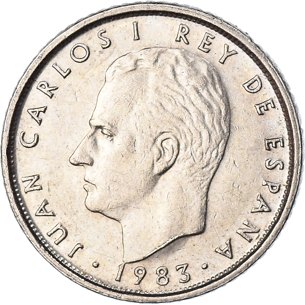 Moneda, España, Juan Carlos I, 10 Pesetas, 1983, Madrid, MBC, Cobre - níquel