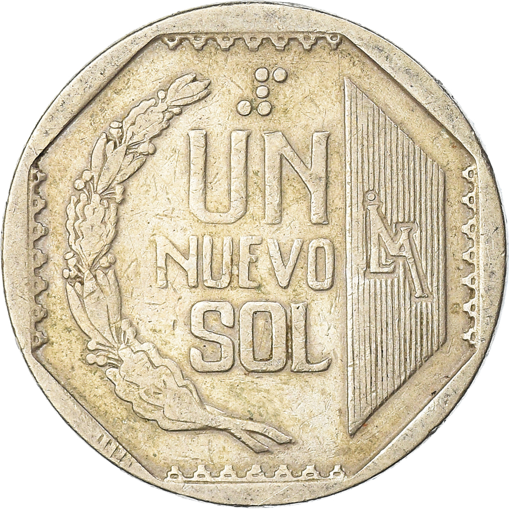 Coin, Peru, Nuevo Sol, 1994, Lima, , Copper-Nickel-Zinc, KM:308.1