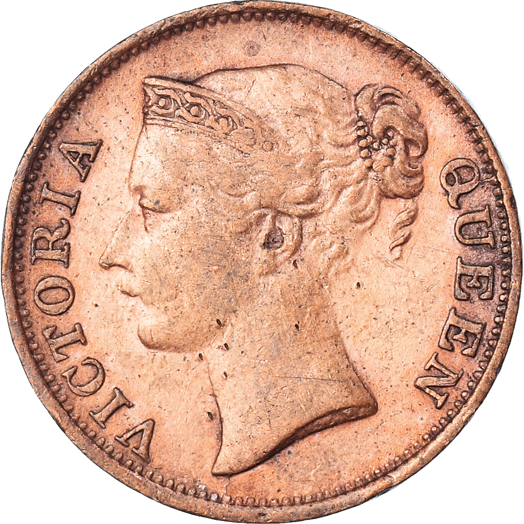 Coin, Straits Settlements, 1/2 Cent, 1845, , Copper