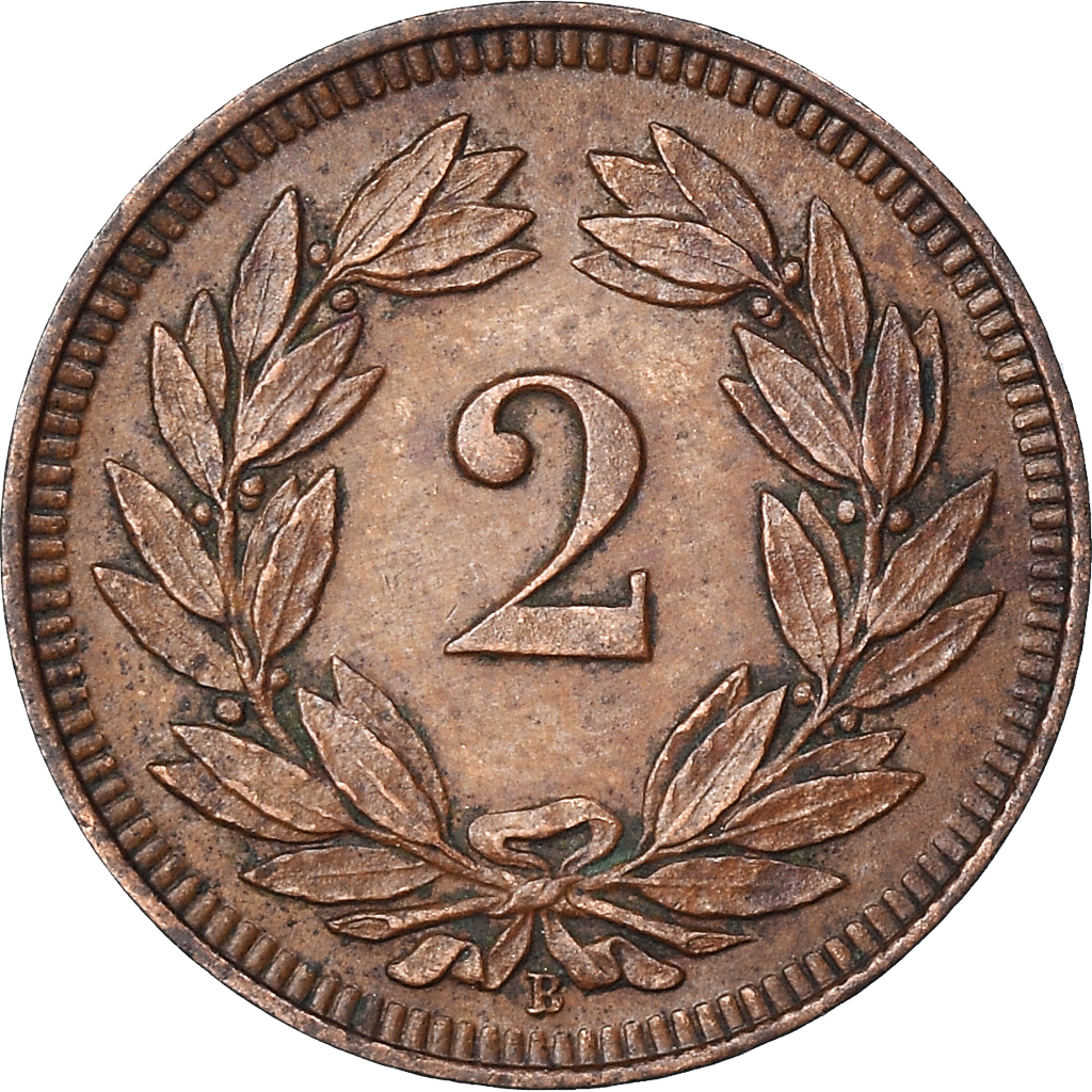 Coin, Switzerland, 2 Rappen, 1912, Bern, , Bronze, KM:4.2