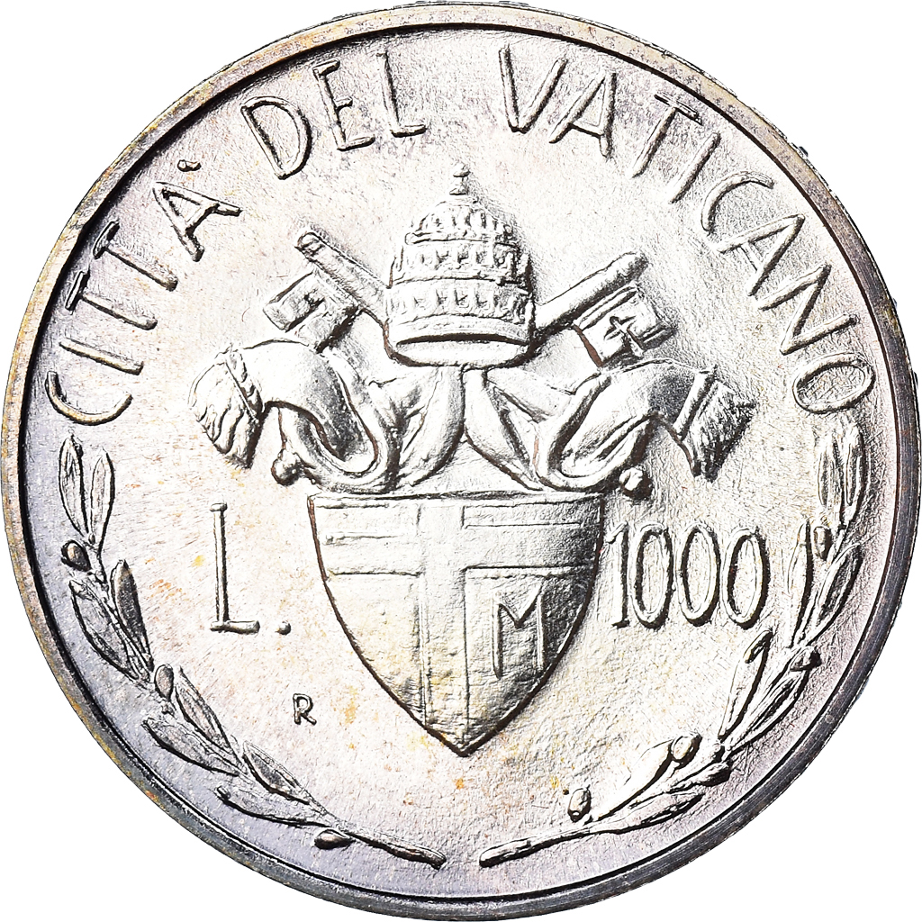 Coin, VATICAN CITY, John Paul II, 1000 Lire, 1982, Roma, FDC, , Silver
