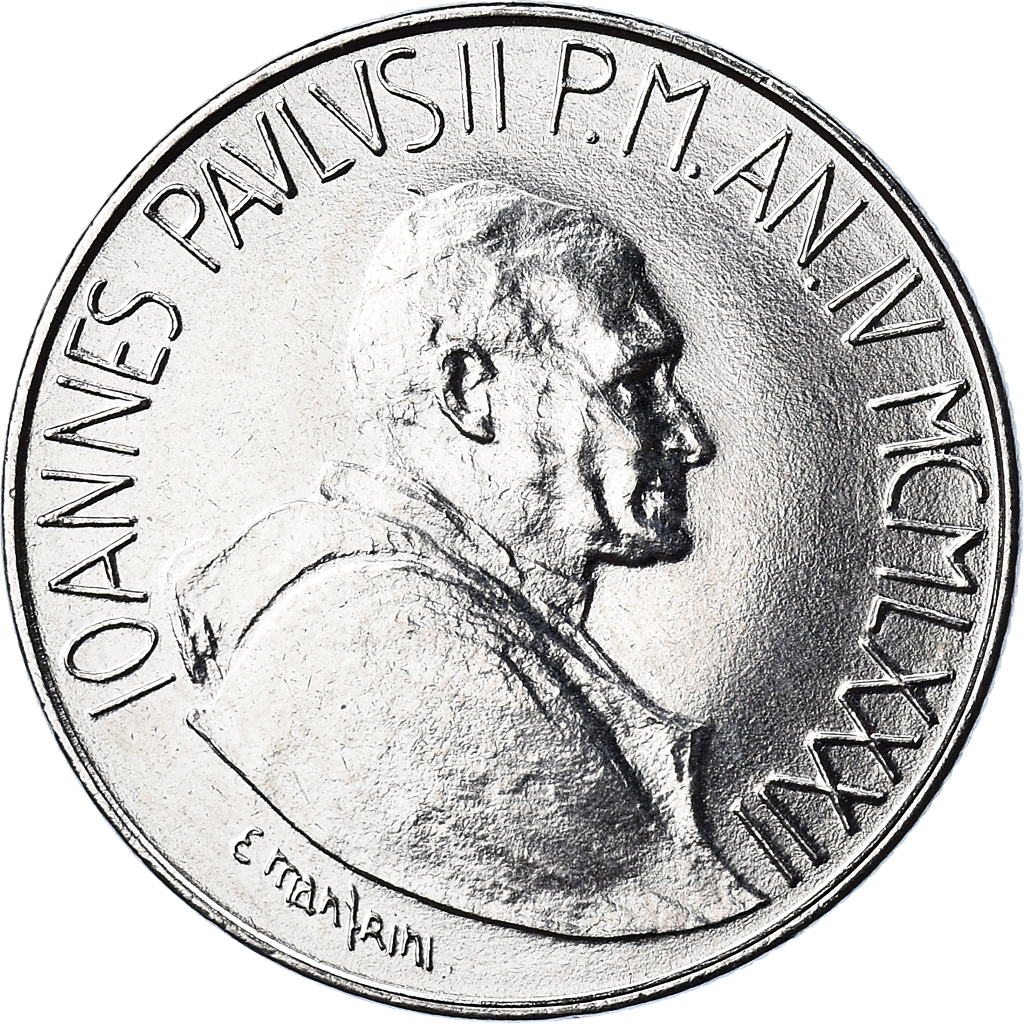 Coin, VATICAN CITY, John Paul II, 100 Lire, 1982, FDC, , Stainless