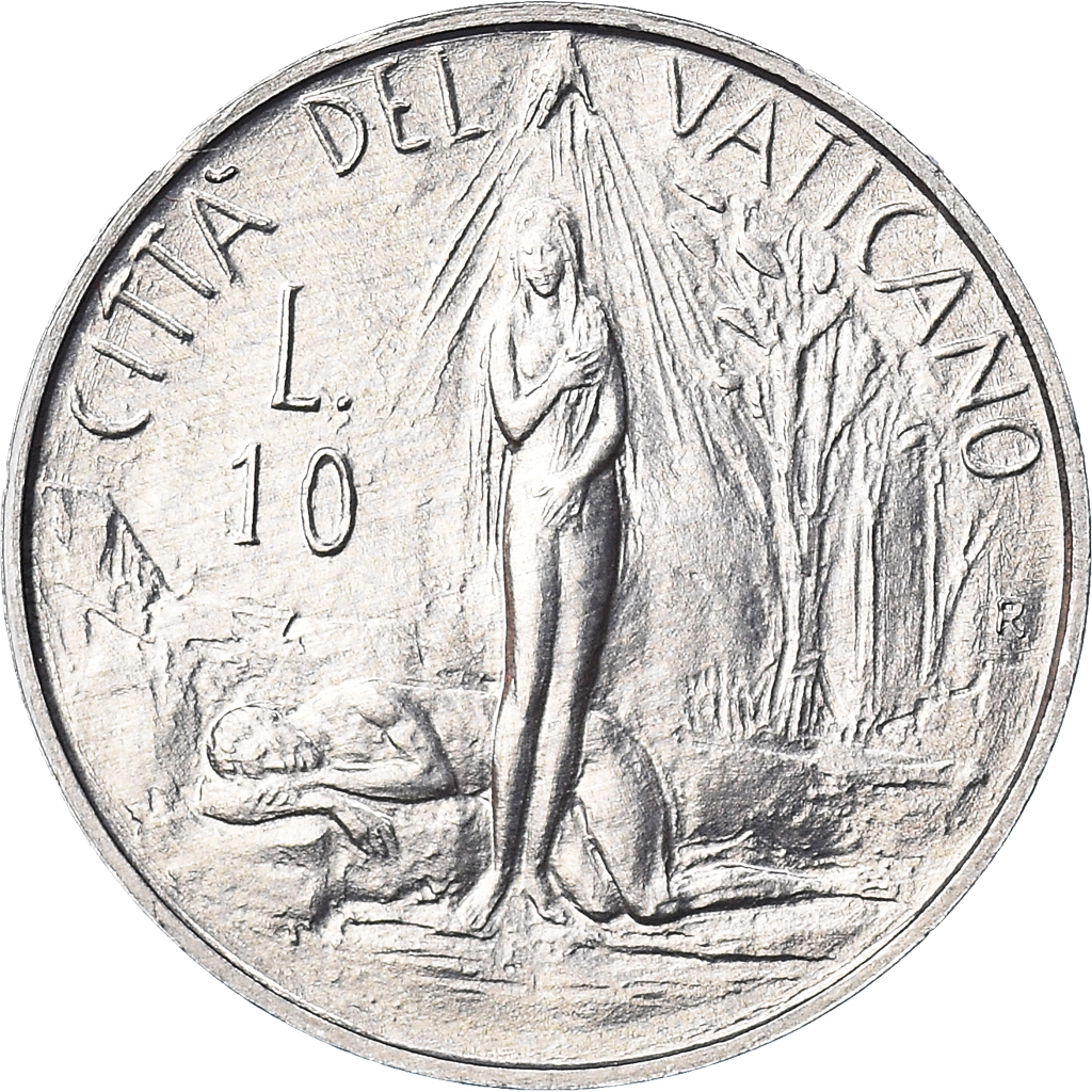 Coin, VATICAN CITY, John Paul II, 10 Lire, 1982, Rome, FDC, , Aluminum