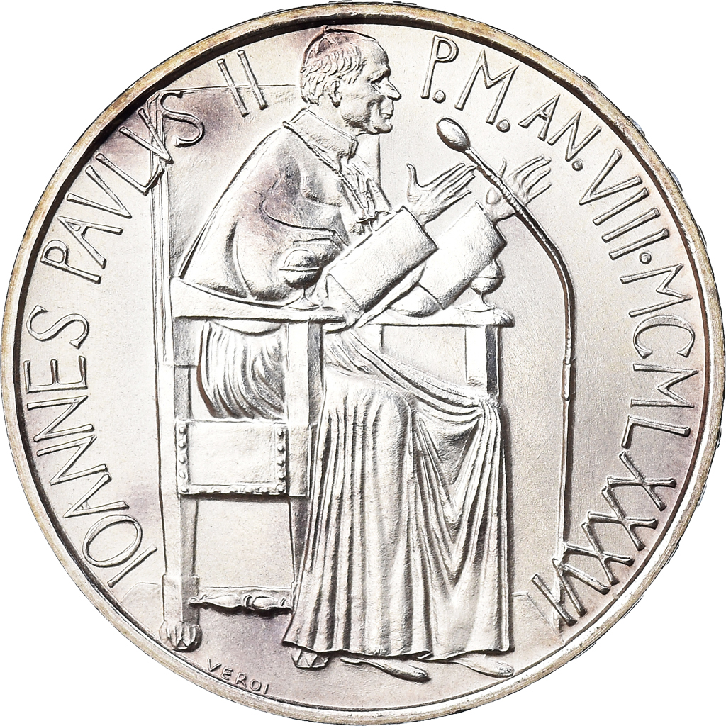 Coin, VATICAN CITY, John Paul II, 1000 Lire, 1986, FDC, , Silver