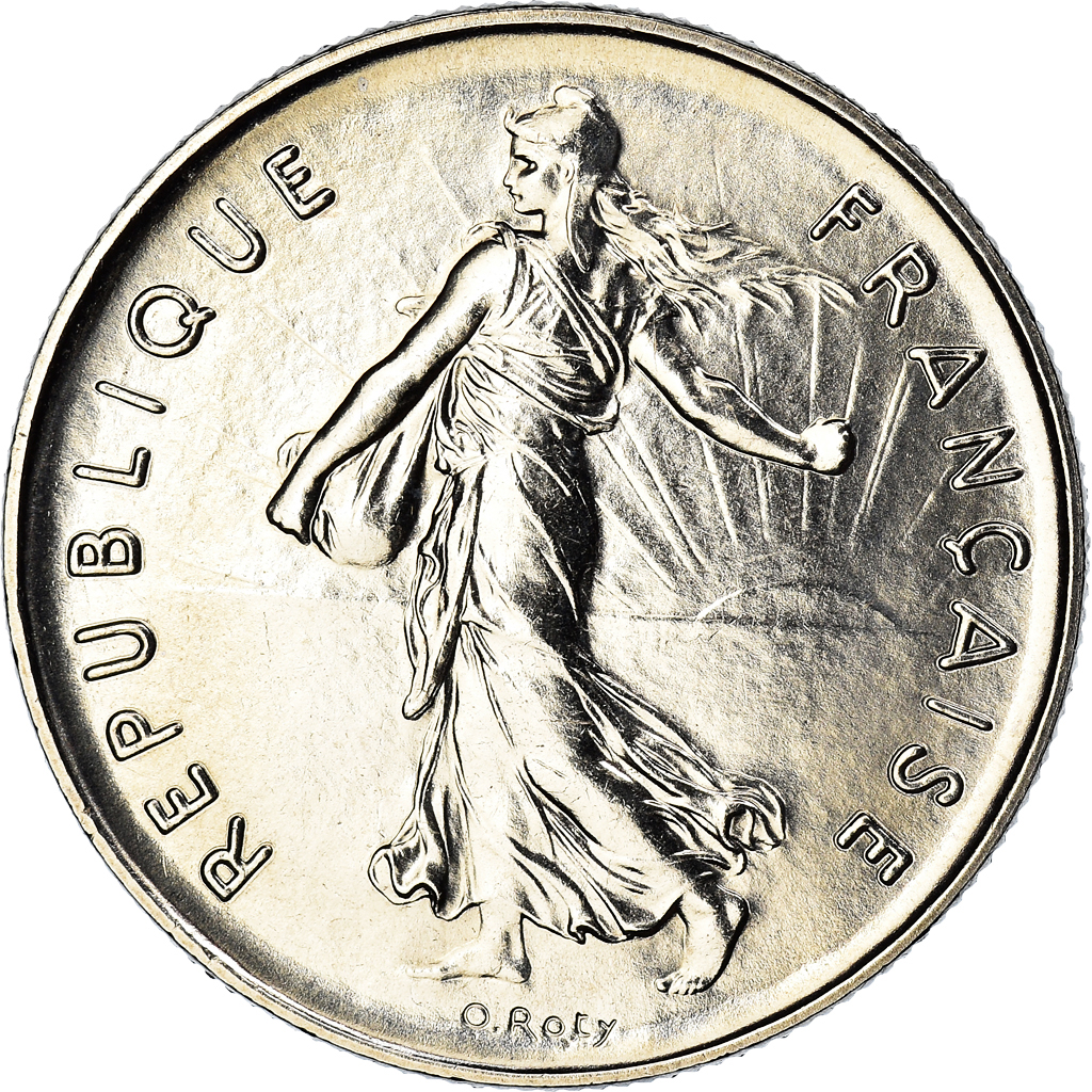 Coin, France, Semeuse, 5 Francs, 1974, Paris, FDC, , Nickel Clad