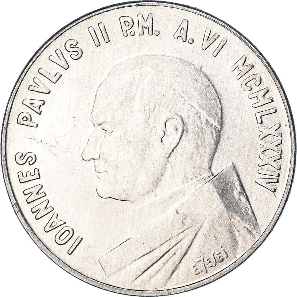 Coin, VATICAN CITY, John Paul II, 10 Lire, 1984, Rome, FDC, , Aluminum