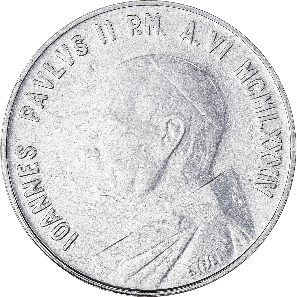 Coin, VATICAN CITY, John Paul II, 10 Lire, 1984, Rome, , Aluminum
