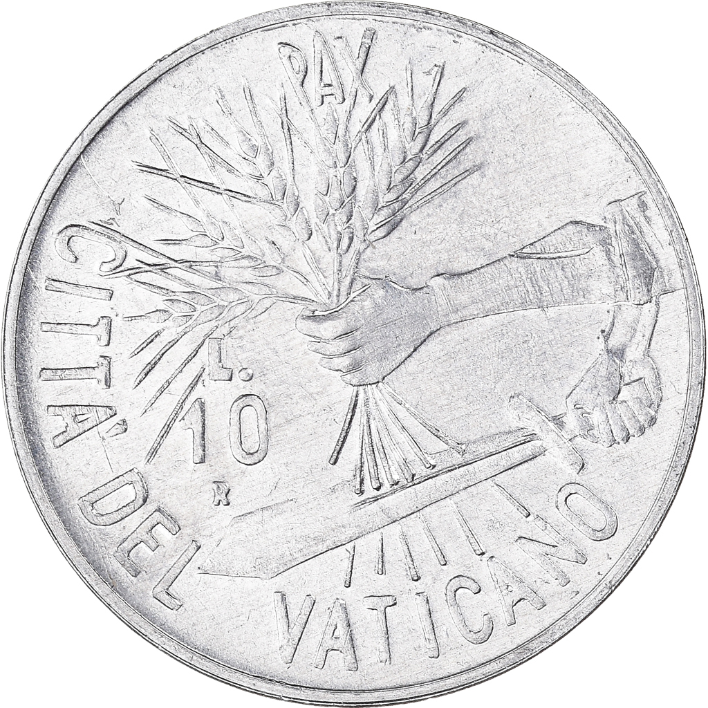Coin, VATICAN CITY, John Paul II, 10 Lire, 1984, Rome, , Aluminum