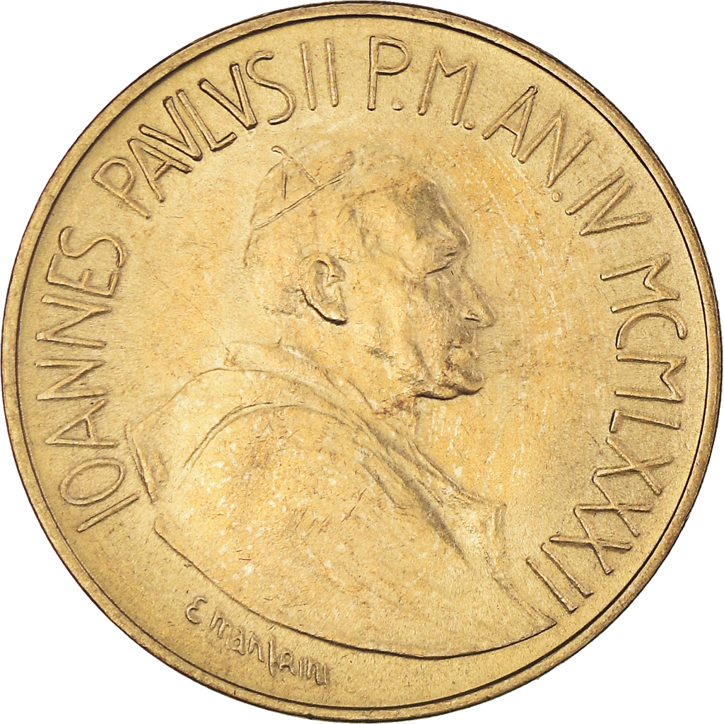 Coin, VATICAN CITY, John Paul II, 20 Lire, 1982, Roma, 