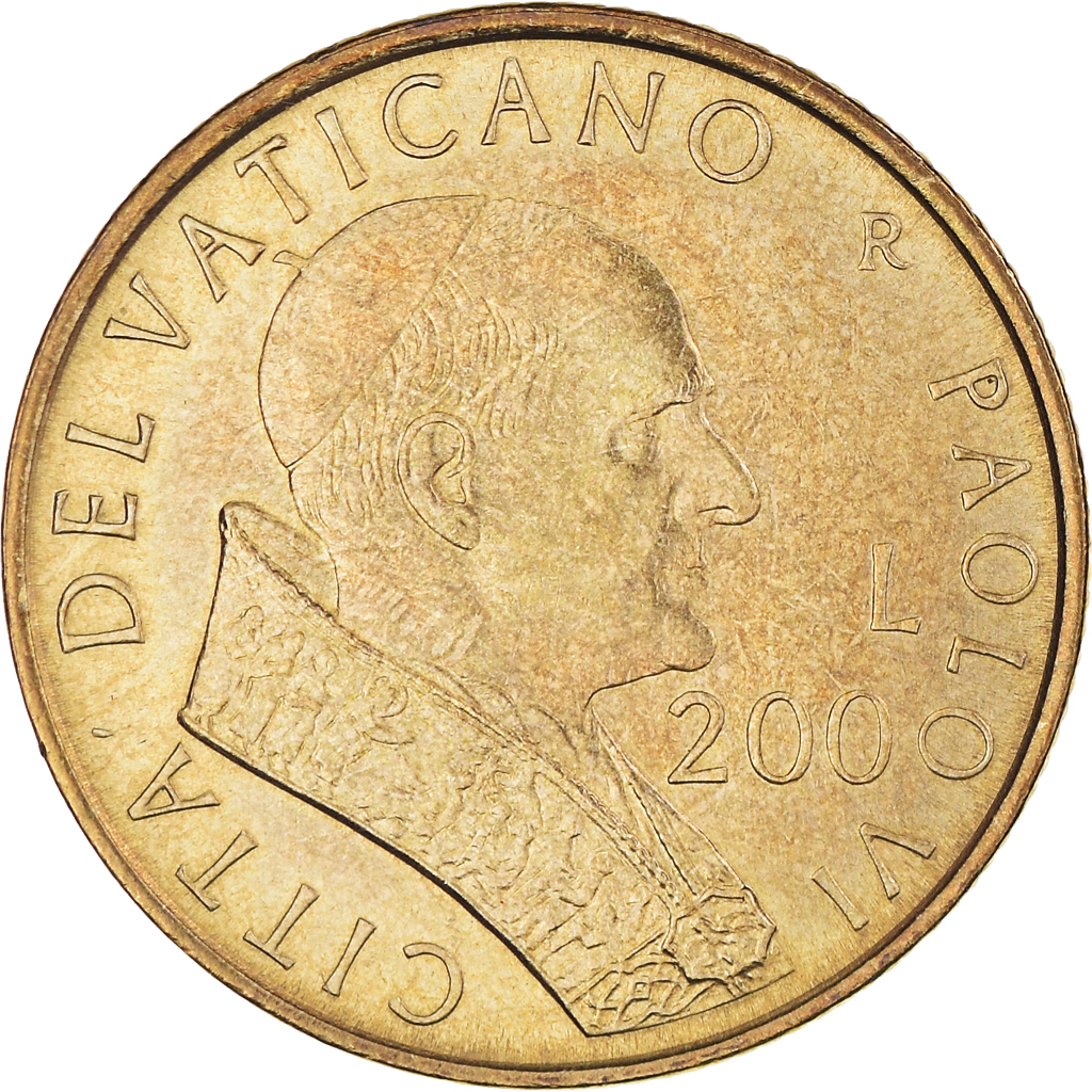 Coin, VATICAN CITY, John Paul II, 200 Lire, 2001, Rome, , Brass, KM:335