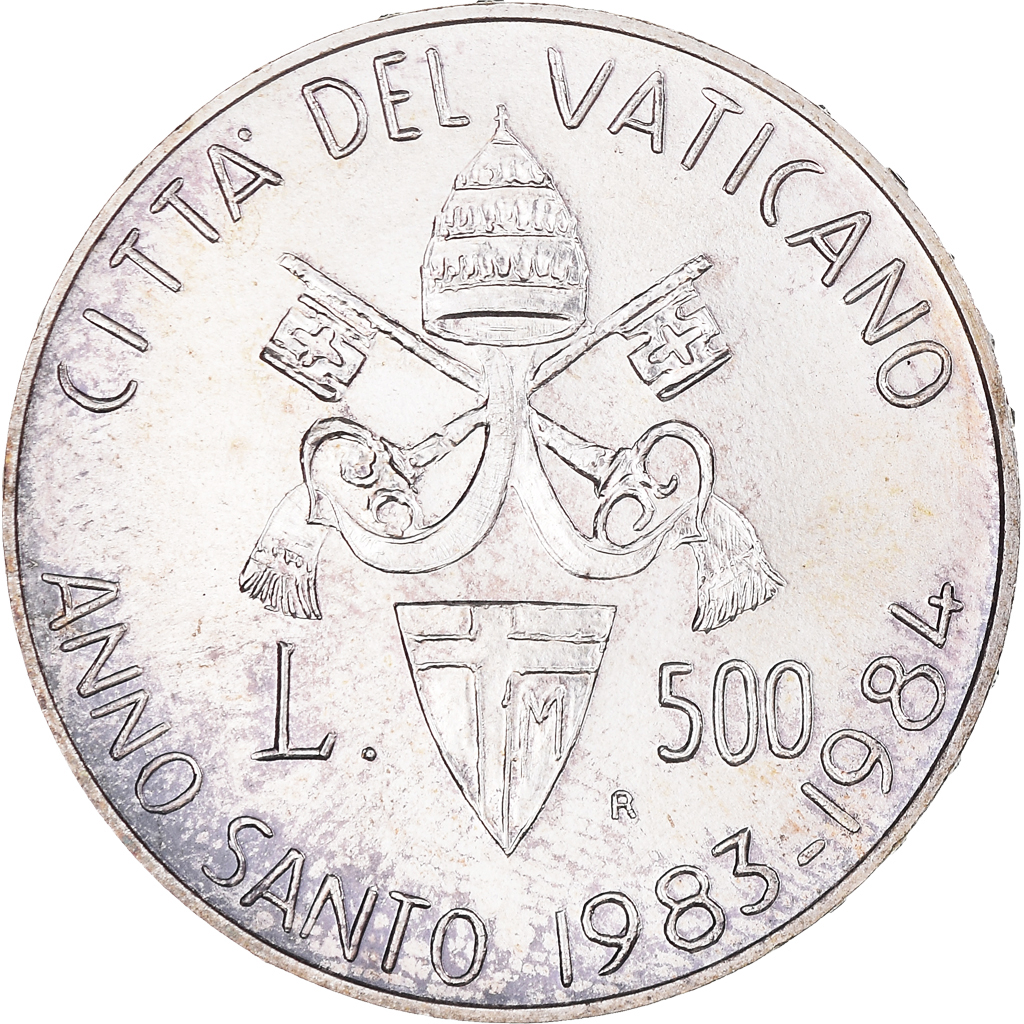 Coin, VATICAN CITY, John Paul II, 500 Lire, 1983, , Silver, KM:168