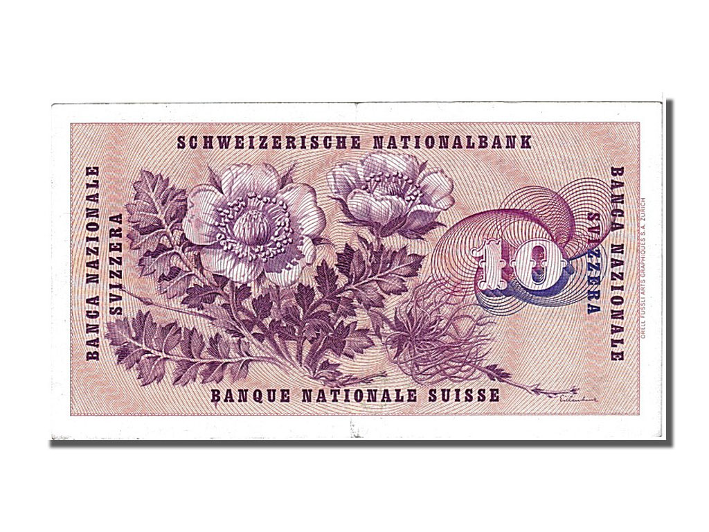 Banknote, Switzerland, 10 Franken, 1959, 1959-12-23, AU(55-58)