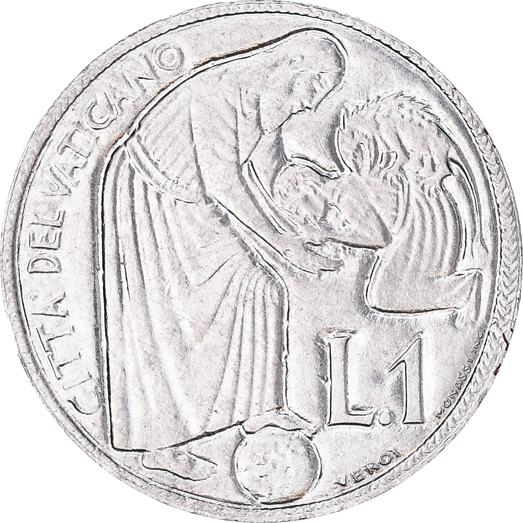 Coin, VATICAN CITY, Paul VI, Lira, 1975, , Aluminum, KM:124