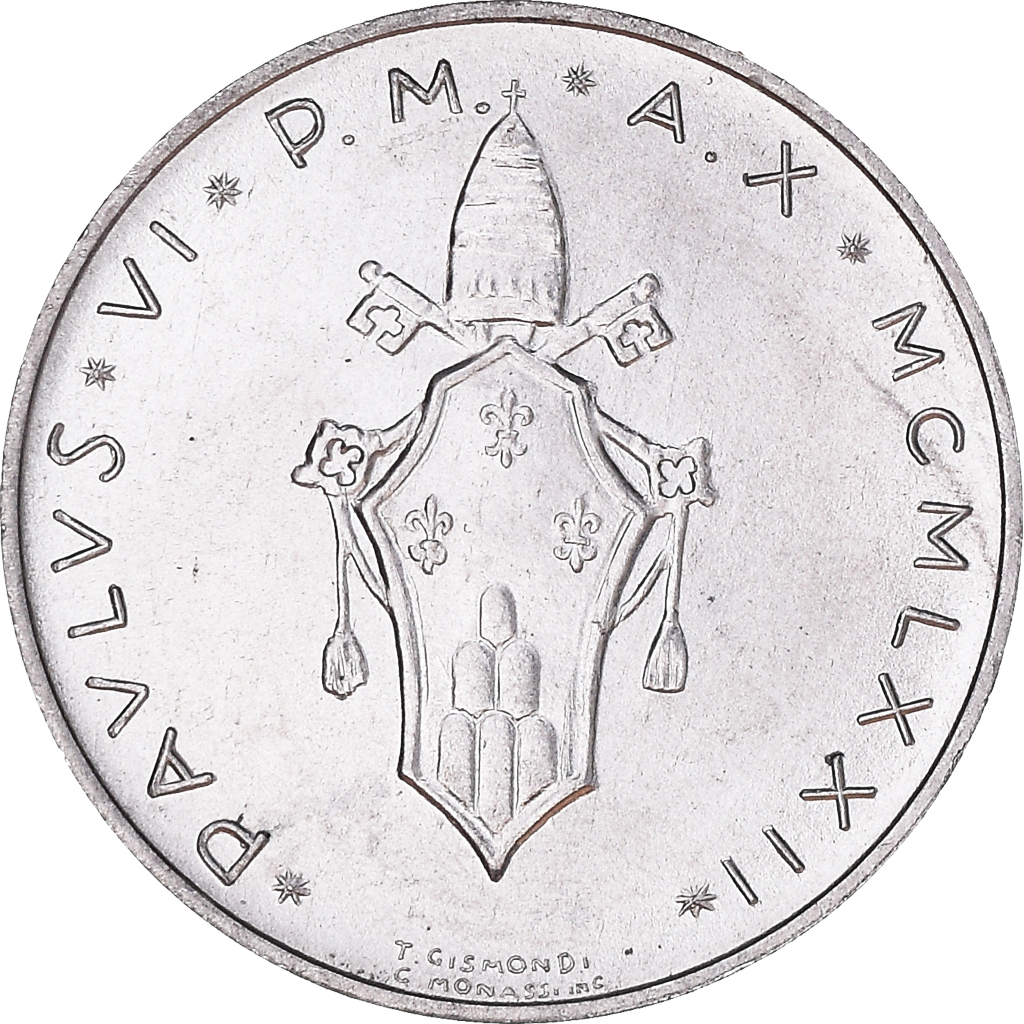 Coin, VATICAN CITY, Paul VI, Lira, 1972, Roma, , Aluminum, KM:116