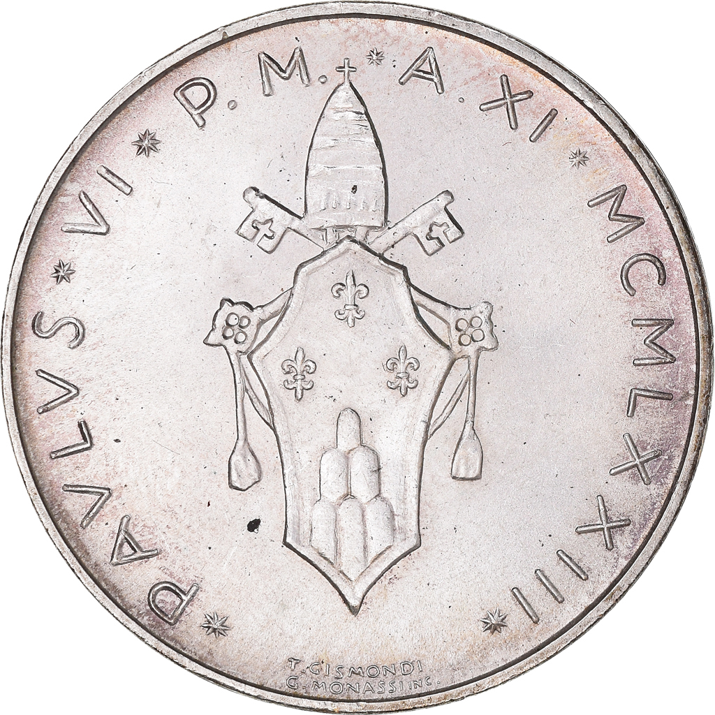 Coin, VATICAN CITY, Paul VI, 500 Lire, 1973, , Silver, KM:123