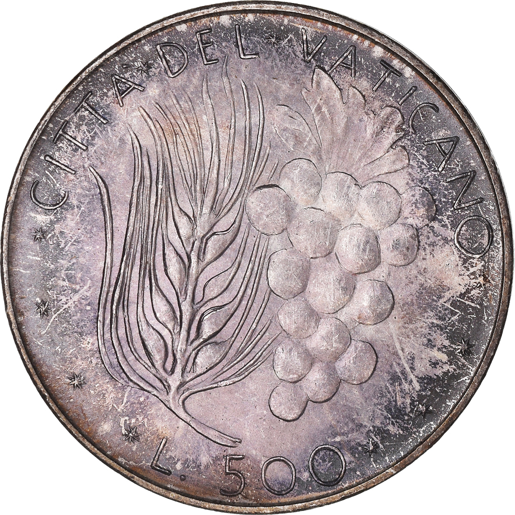 Coin, VATICAN CITY, Paul VI, 500 Lire, 1973, , Silver, KM:123