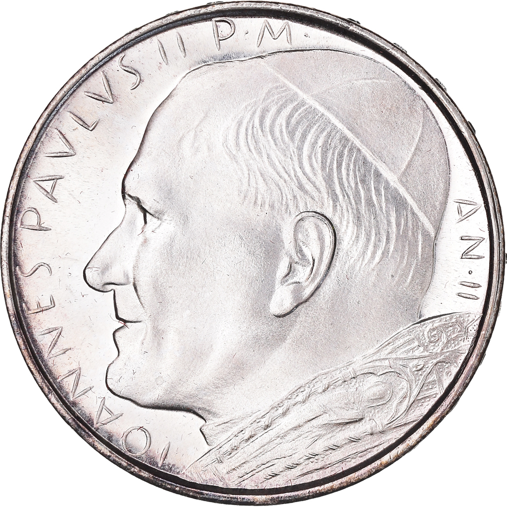 Coin, VATICAN CITY, John Paul II, 500 Lire, 1980, FDC.AN 2, , Silver