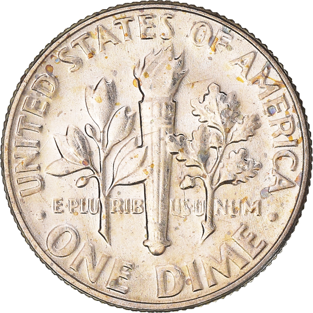 Moneda, Estados Unidos, Roosevelt Dime, Dime, 1980, U.S. Mint, Denver, FDC, FDC