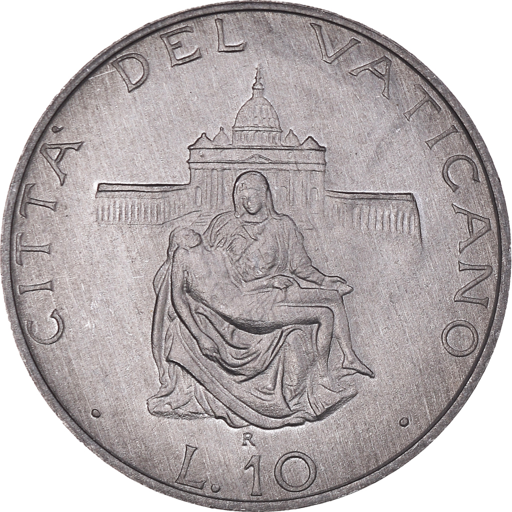 Coin, VATICAN CITY, John Paul II, 10 Lire, 1987, FDC, , Aluminum